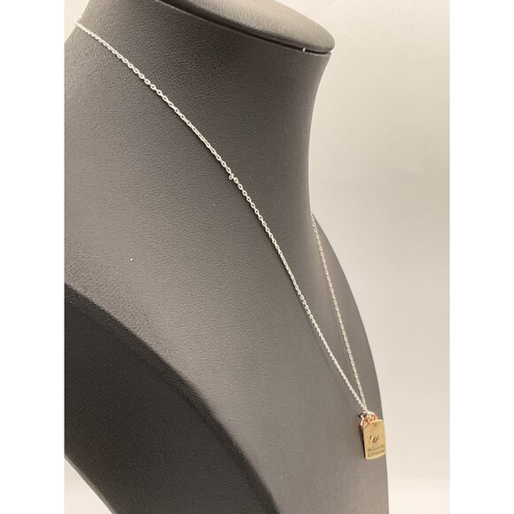 Mother Daughter Necklace Heart Charms Friendship Symbol Unwritten Brand - Picture 5 of 6